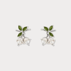 Silver Lily Of The Valley Earrings Bright Choice