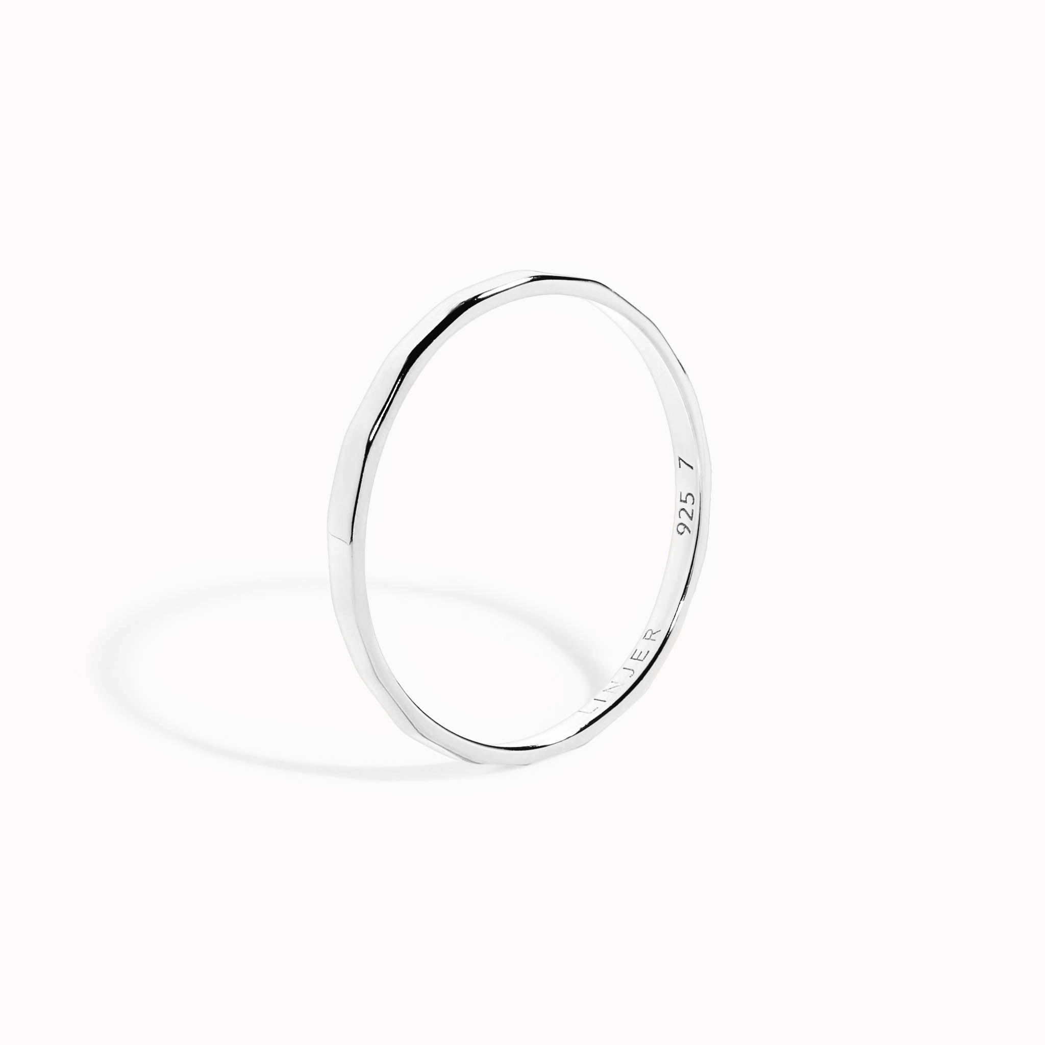 Silver Stacking Ring - Lita Luxury Layer Fashion Classic