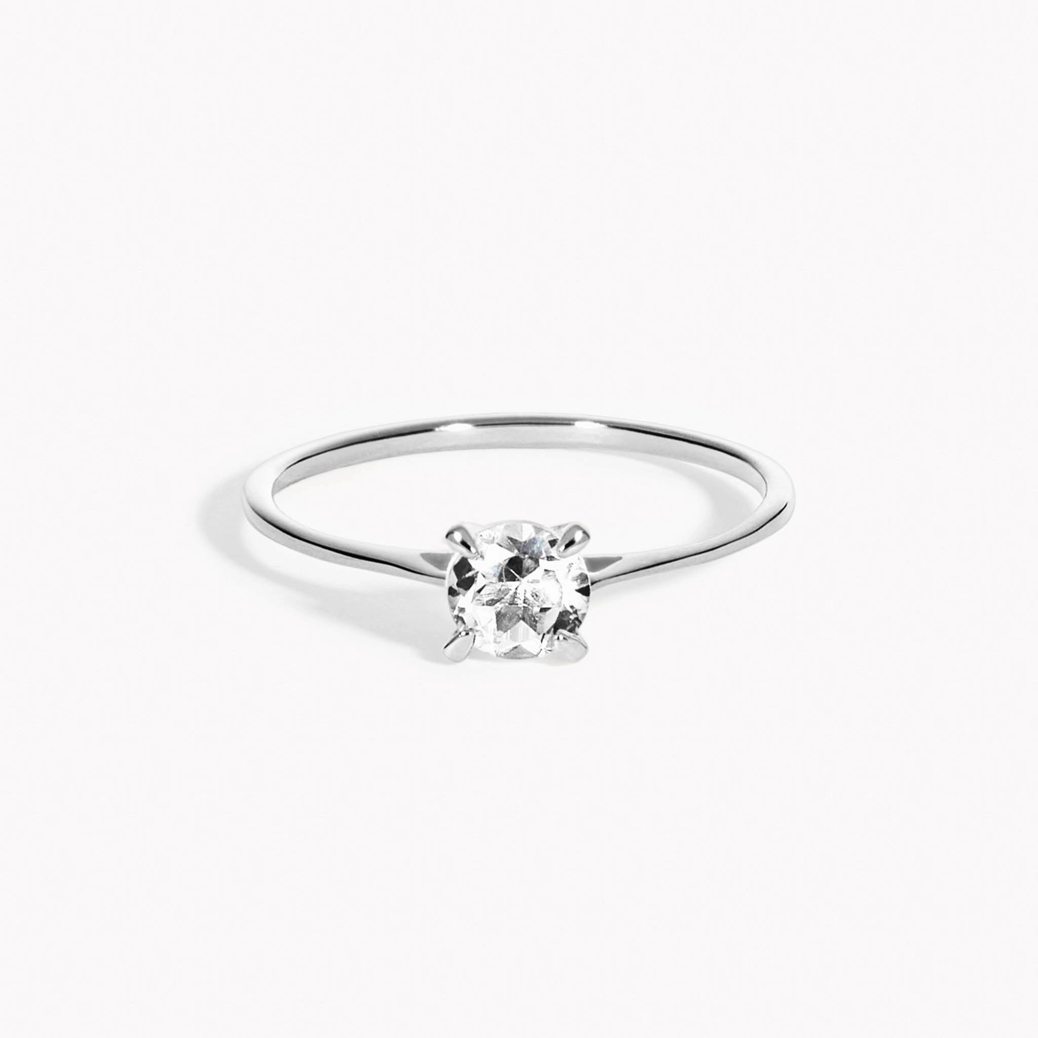 Allure Factor Silver White Topaz Ring - Lilly