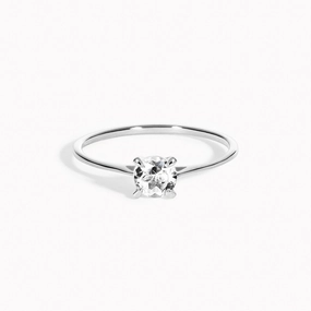 Allure Factor Silver White Topaz Ring - Lilly
