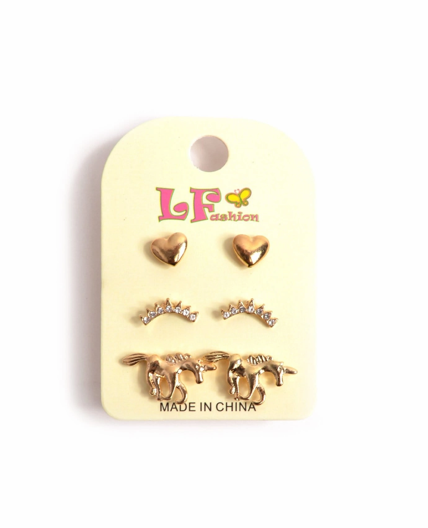 Layered Glow Little Unicorn Earring