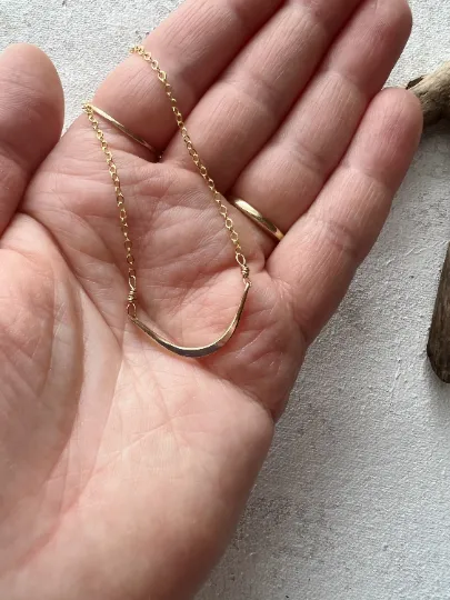 Small Luna Layering Necklace Ethical Item Stylish Youth