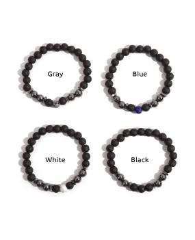 Marble Bead Bracelet Smooth Lines