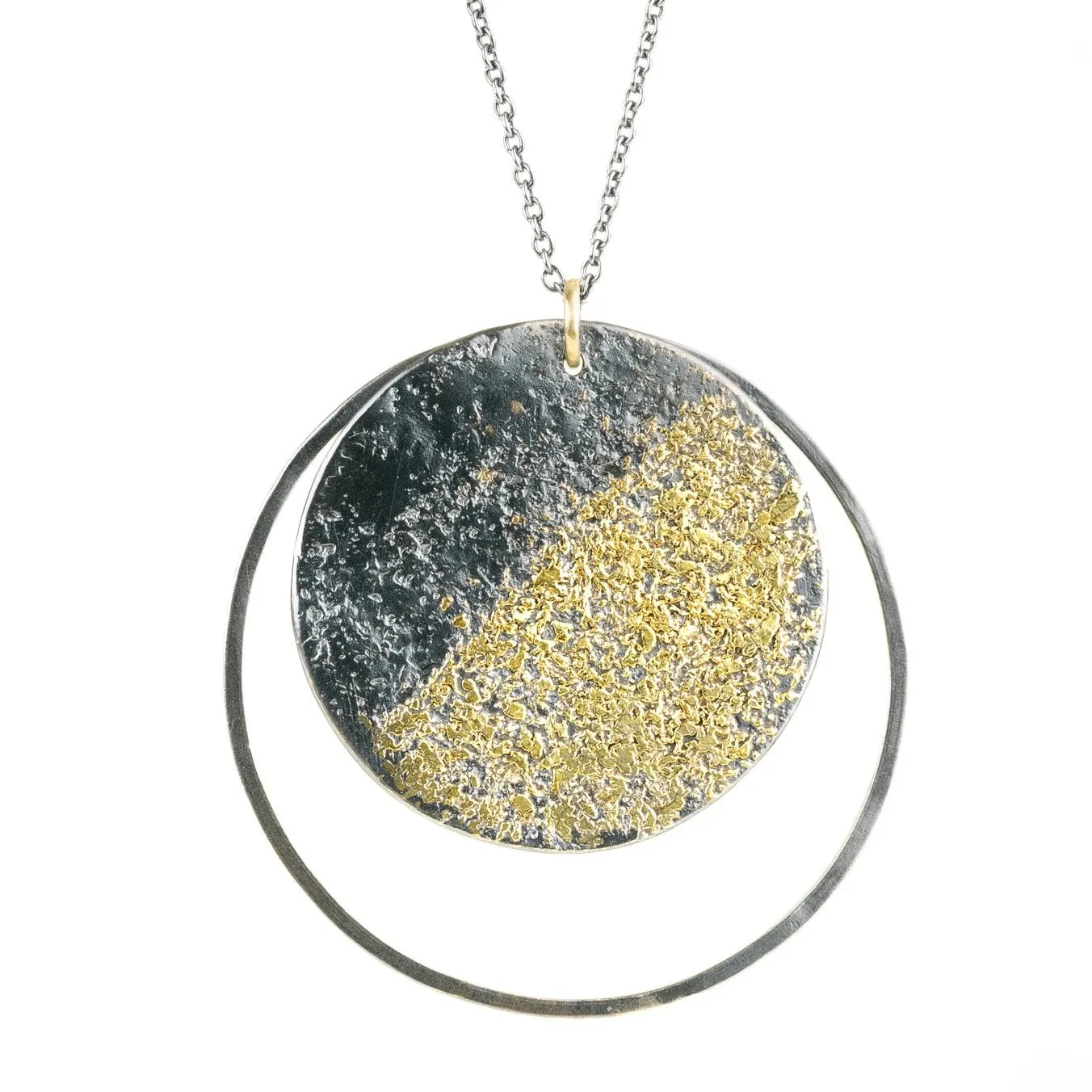 Simple Layer High Shine Solar Orbit Necklace
