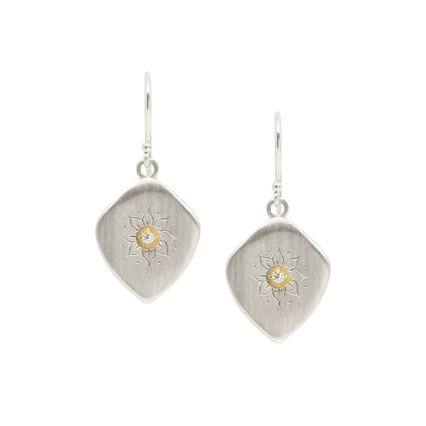 Flawless Accent Bright Accent Soleil Earrings - 18k Gold, Sterling Silver   Diamond