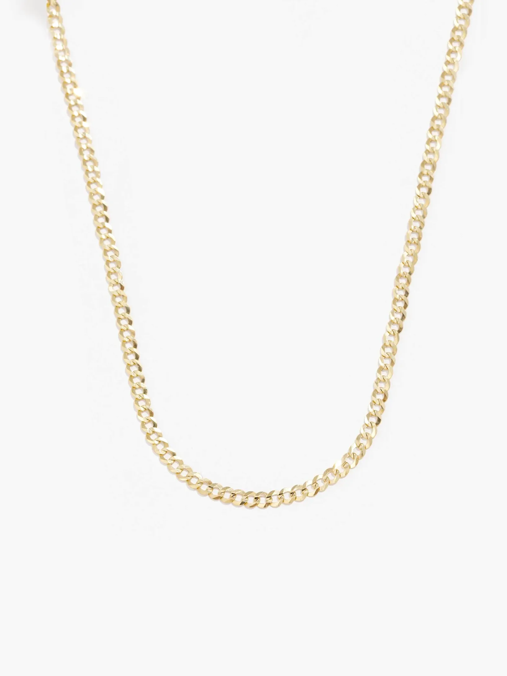 Fine Style Solid Gold Curb Chain