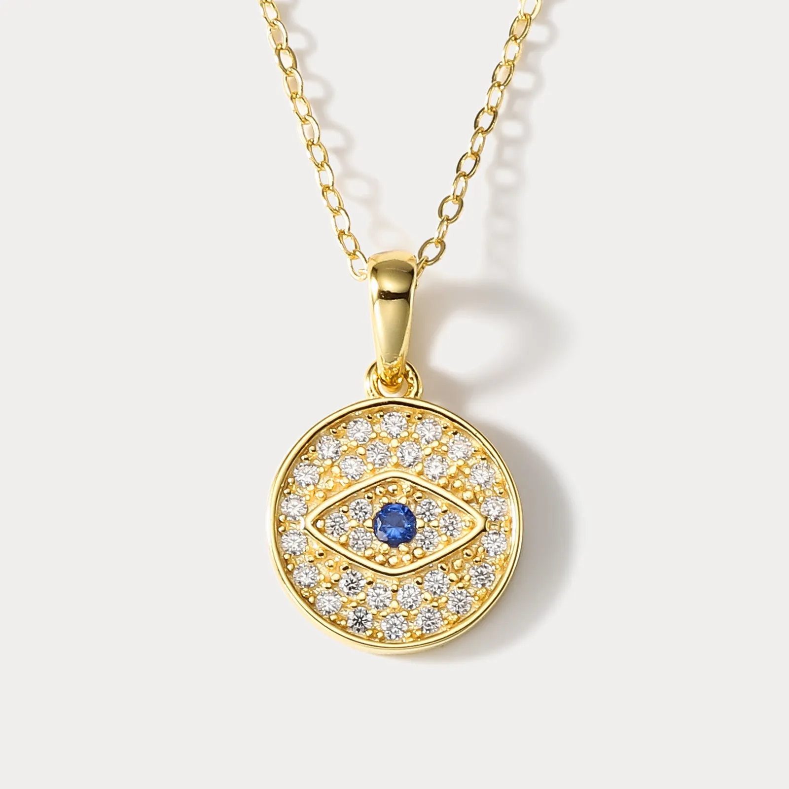 Delicate Accent Evil Eye Necklace