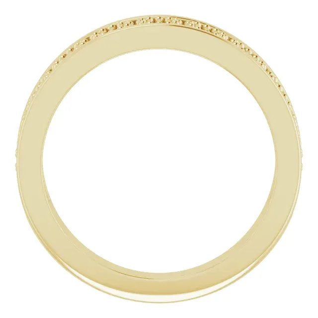 Seasonal Gift 14K Yellow Geometric Stackable Ring