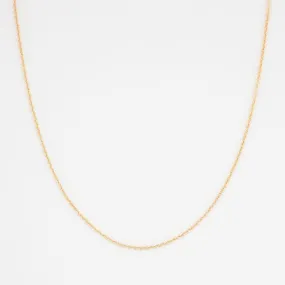Cable Chain Necklace - 14K Solid Gold family event Decorative Pendant