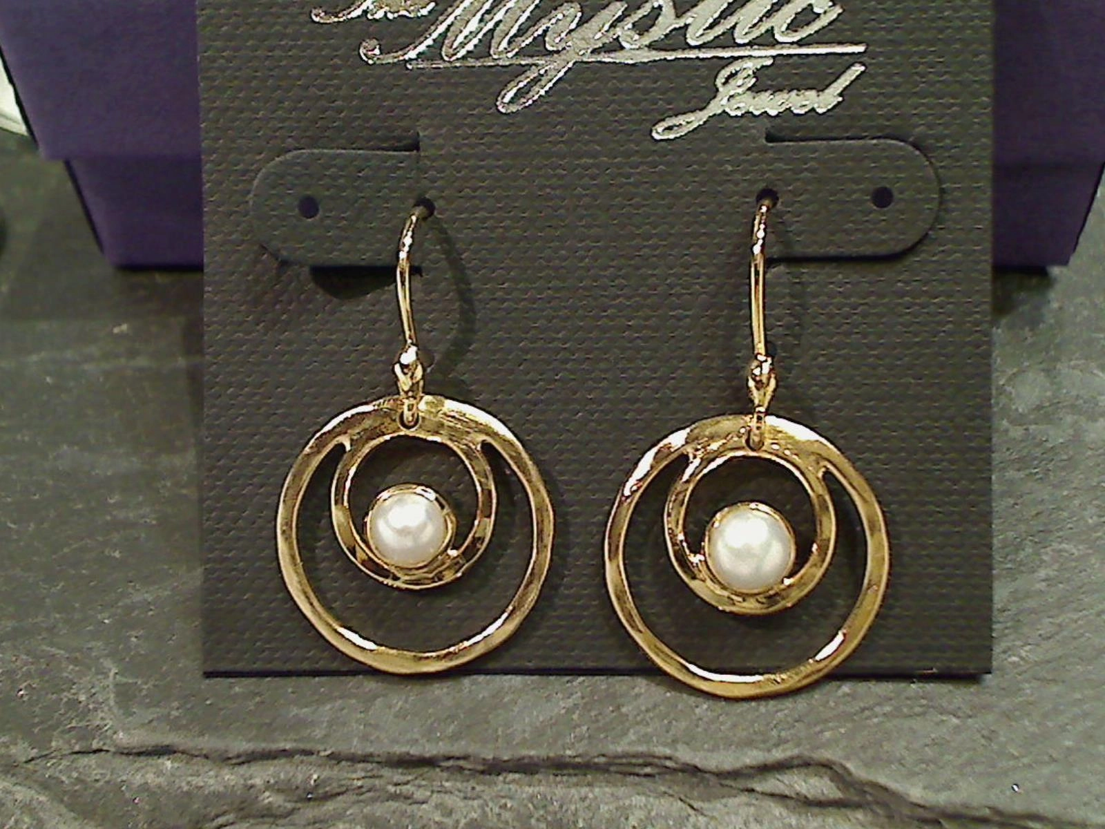 Safe Must-Have Pearl, Gold Plated Earrings