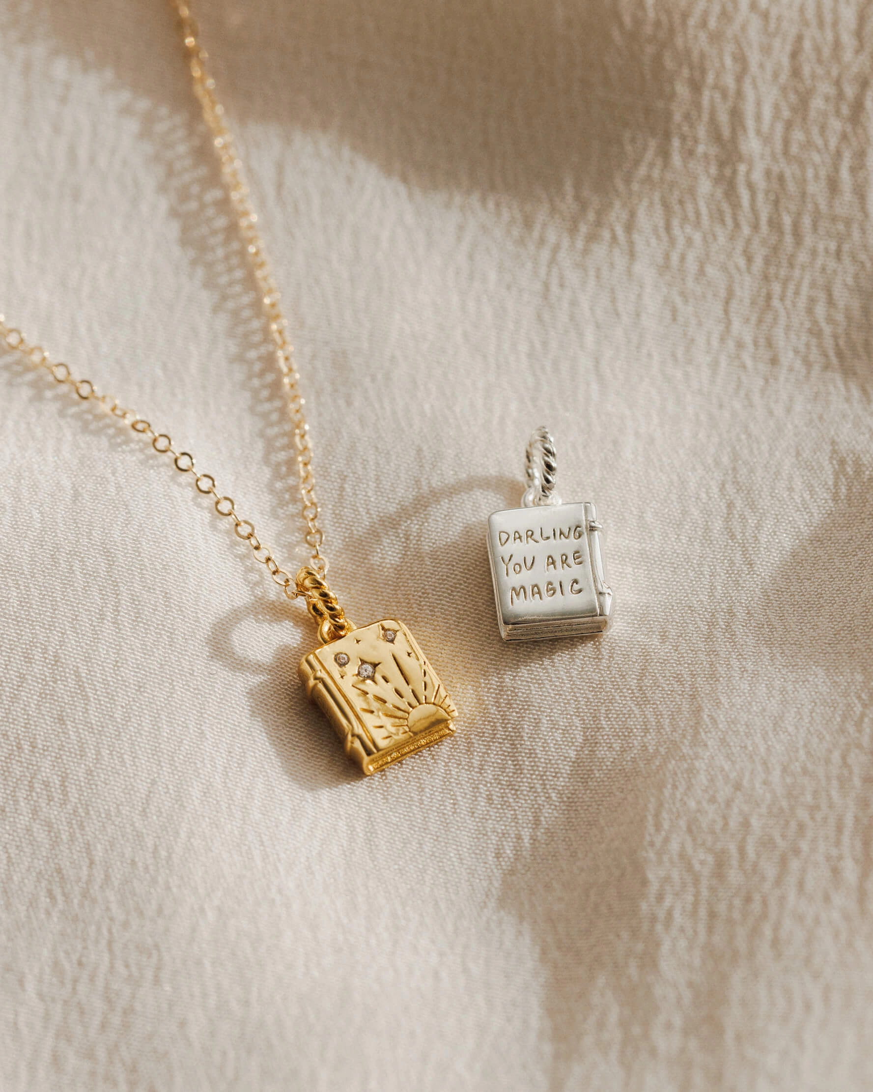 Everyday Wear Romantic Spark Cosmic Unfolding Book Charm