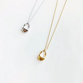 Sparkle Vibe Charming Jewelry Pieces Contemporary Basket Pendant Necklace