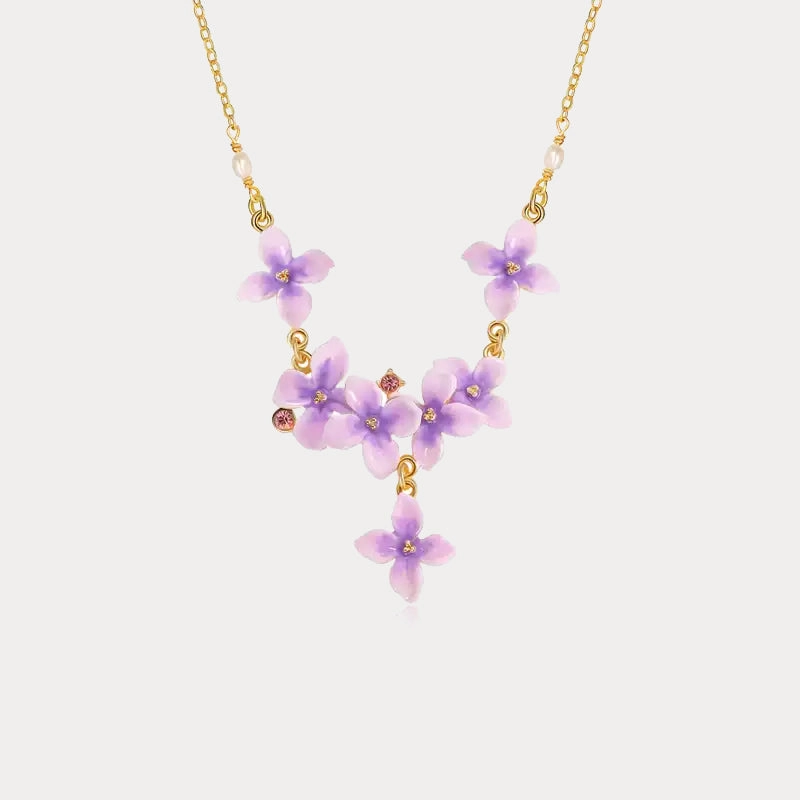 Minimal Touch Fashion Craft Early Lilac Necklace