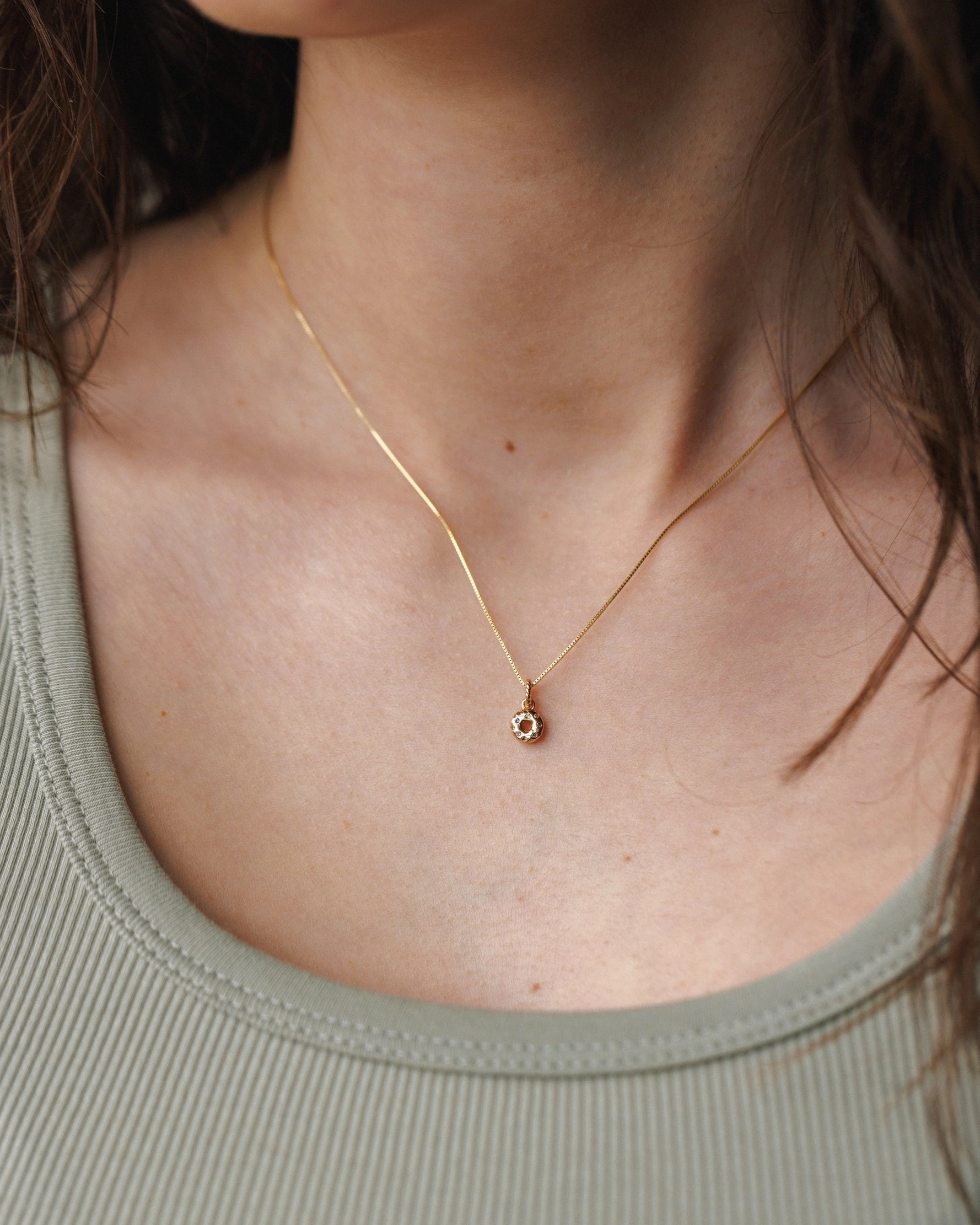 Sprinkled Donut Charm Dazzling Feature