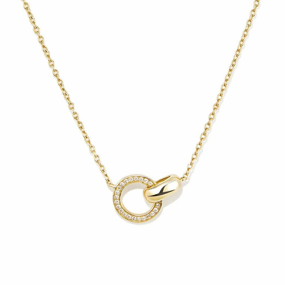 Trend Focus Pav?? Lab Grown Diamond Interlocking Love Necklace