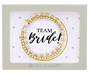 Professional Touch Dee Berkley 7 inch Bracelet in Yellow Gold Filled  "Team Bride"