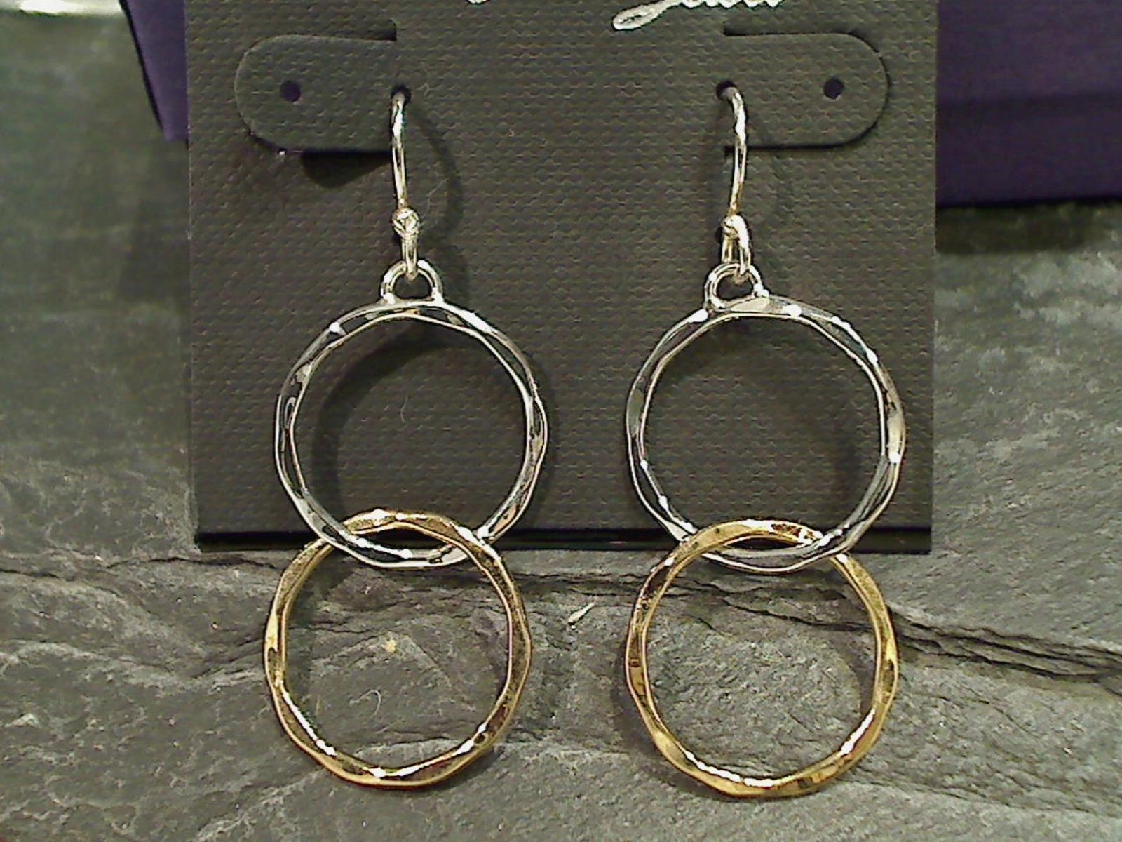 Statement Adornment Sophisticated Feature Sterling Silver, Gold Plated Earrings