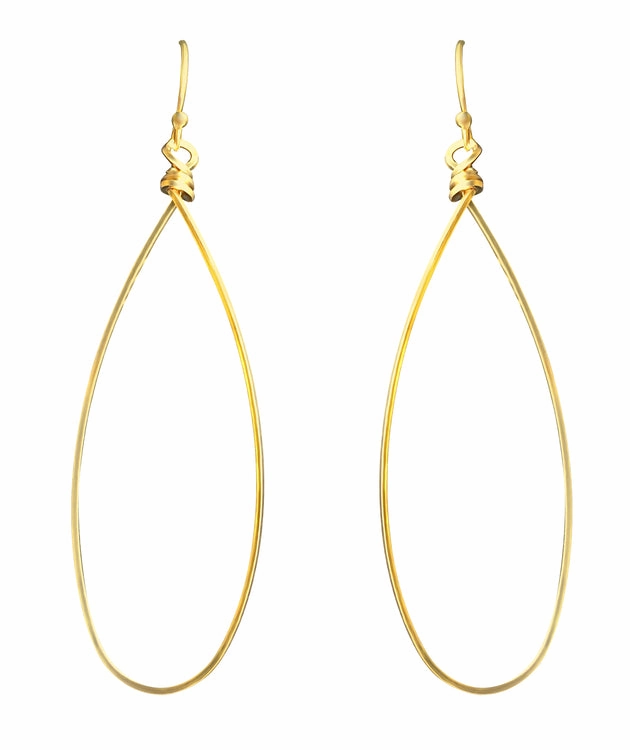 Wire teardrop hoops Classic Element