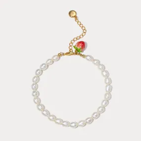 Strawberry Pearl Bracelet Pure Brilliance Trendy Form