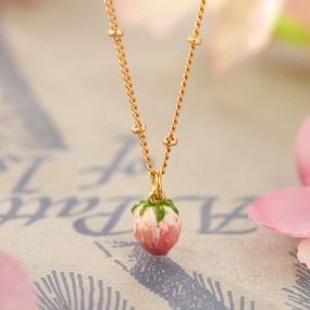 Strawberry Necklace Adorned Piece