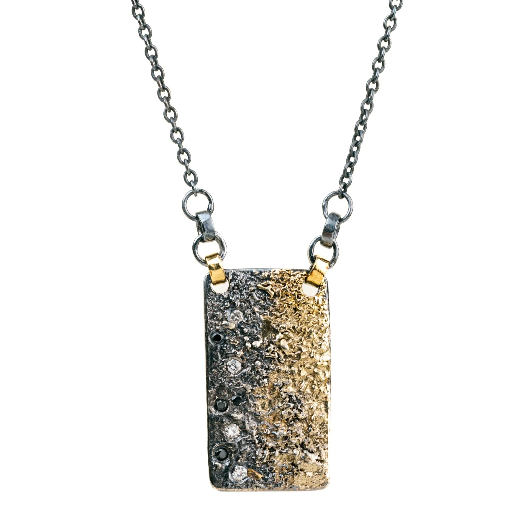 City Lights Necklace - Reclaimed Brilliant Diamonds   Black Diamonds Personal Touch