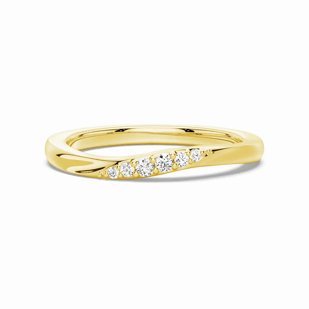 Tension Flow Lab Grown Diamond And Moissanite Ring Workwear Style