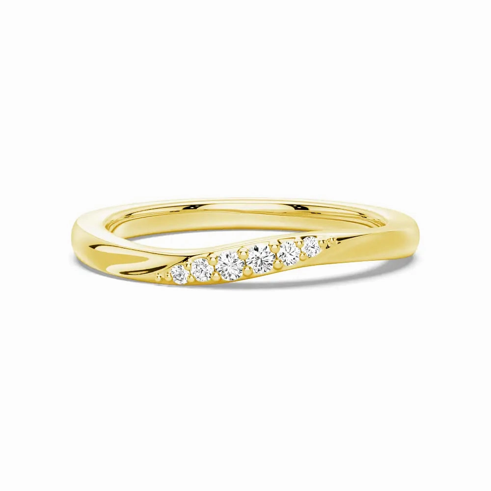 Refined Accessory Tension Flow Lab Grown Diamond And Moissanite Ring