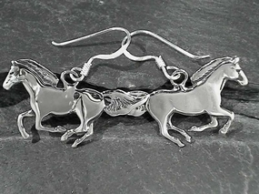 Sterling Silver Horse Earrings Affordable Accessory Classic Essential