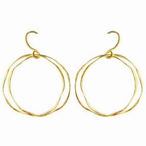 Twin hoops earrings Polished Detail Secure Design