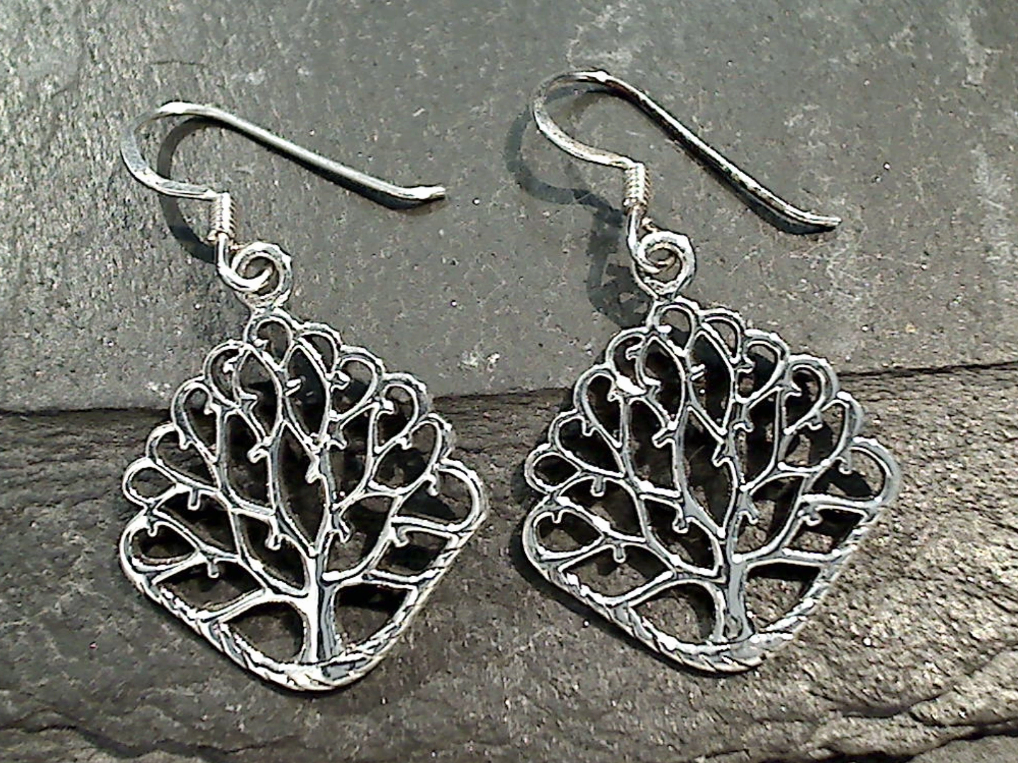 Sterling Silver Tree of Life Earrings Graceful Adornment