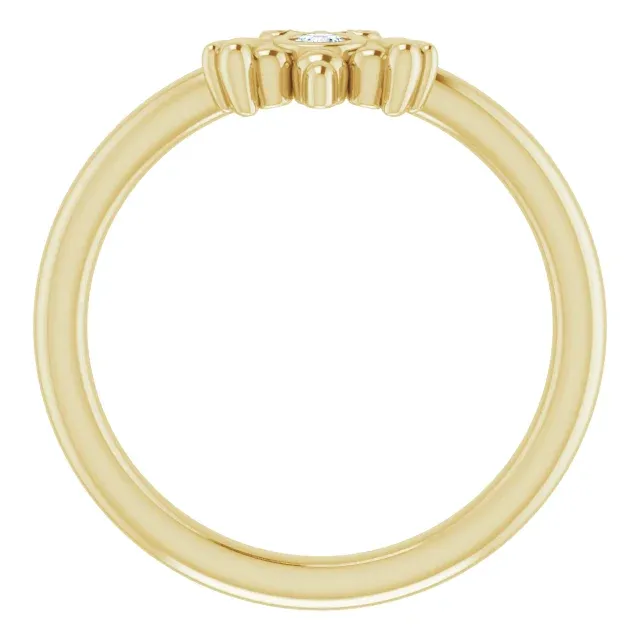 Subtle Charm 14K Yellow .03 CTW Diamond Youth Bee Ring