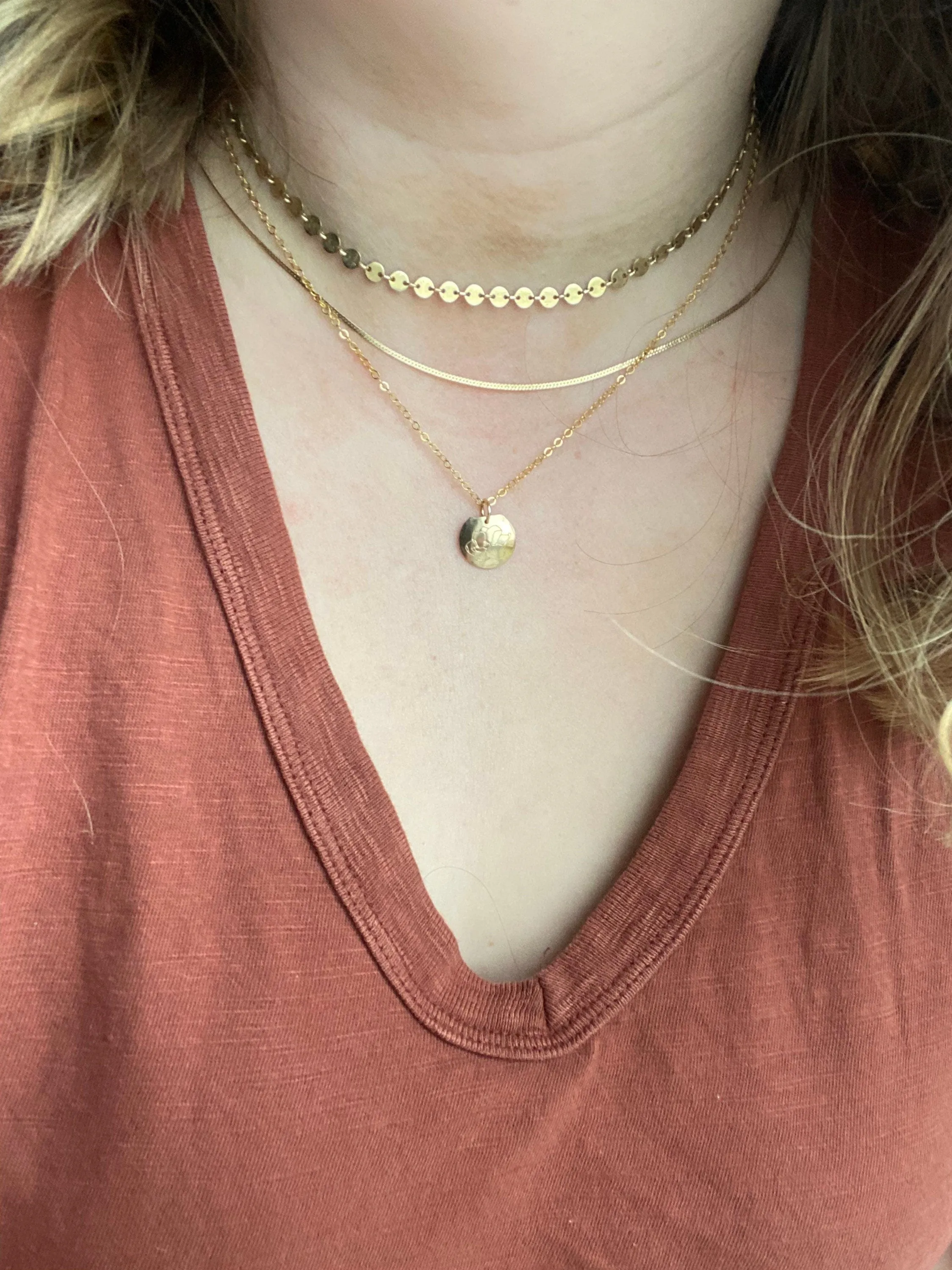 Magnificent Gift Custom Petite Birthflower Necklace