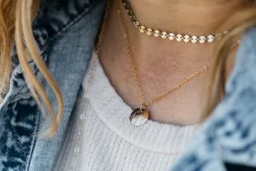 college student Custom Petite Birthflower Necklace