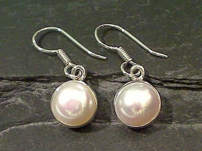 Pearl, .950 Fine Sterling Earrings Exquisite finish
