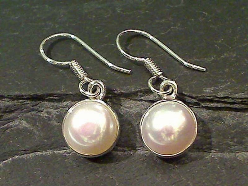 Pearl, .950 Fine Sterling Earrings Exquisite finish