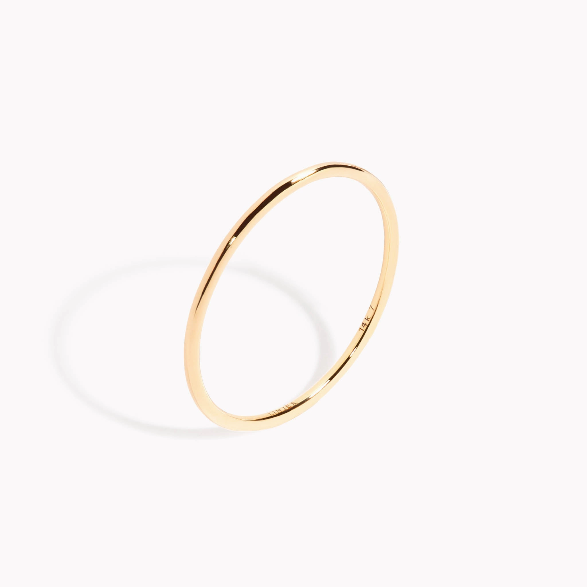 Gleaming Charm 14k Gold Stacking Ring