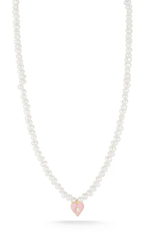 Heart Pearl Necklace Distinctive Appeal Wedding guest