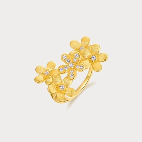 Gold Osmanthus Flower Ring Artful Style Personal Statement