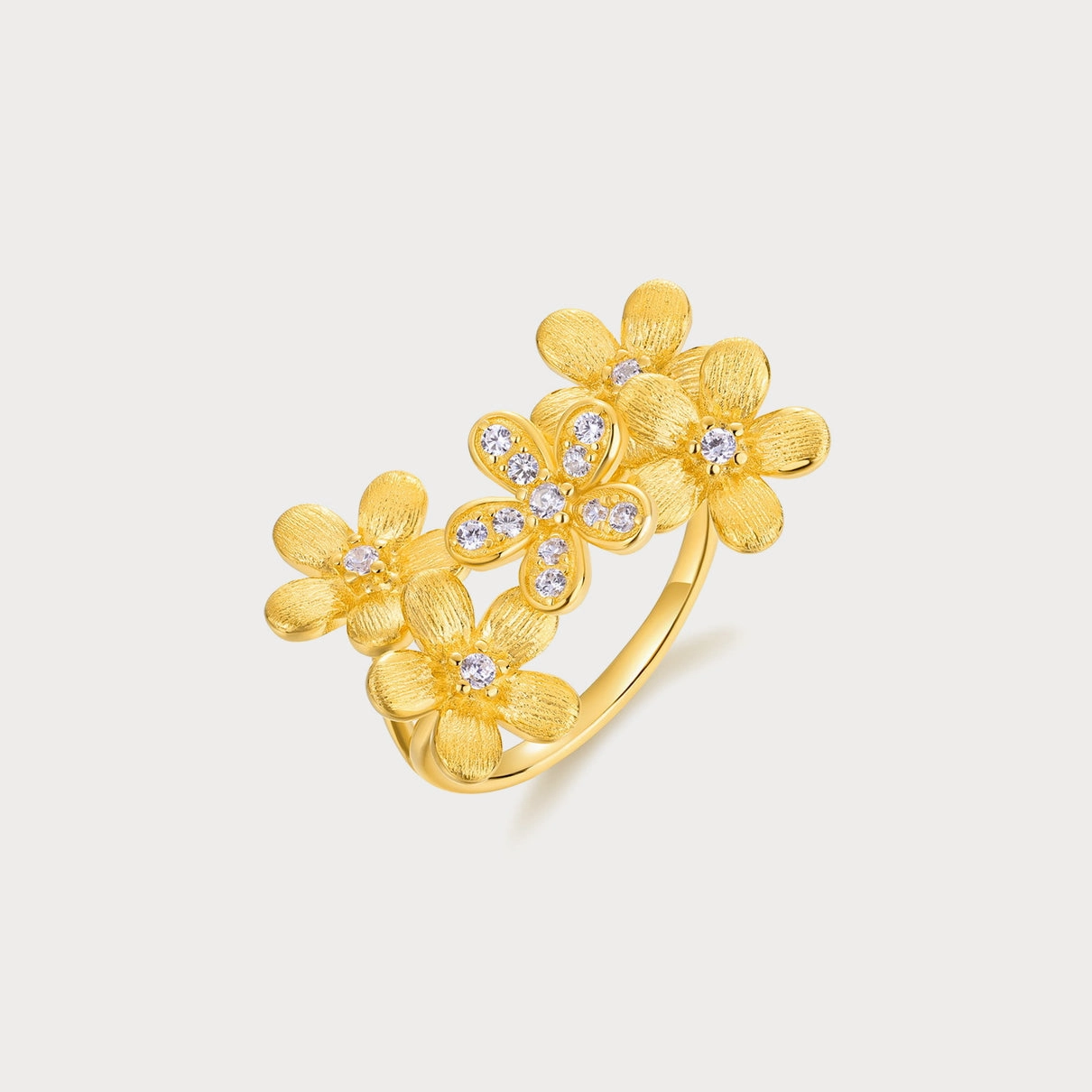 Gold Osmanthus Flower Ring Artful Style Personal Statement