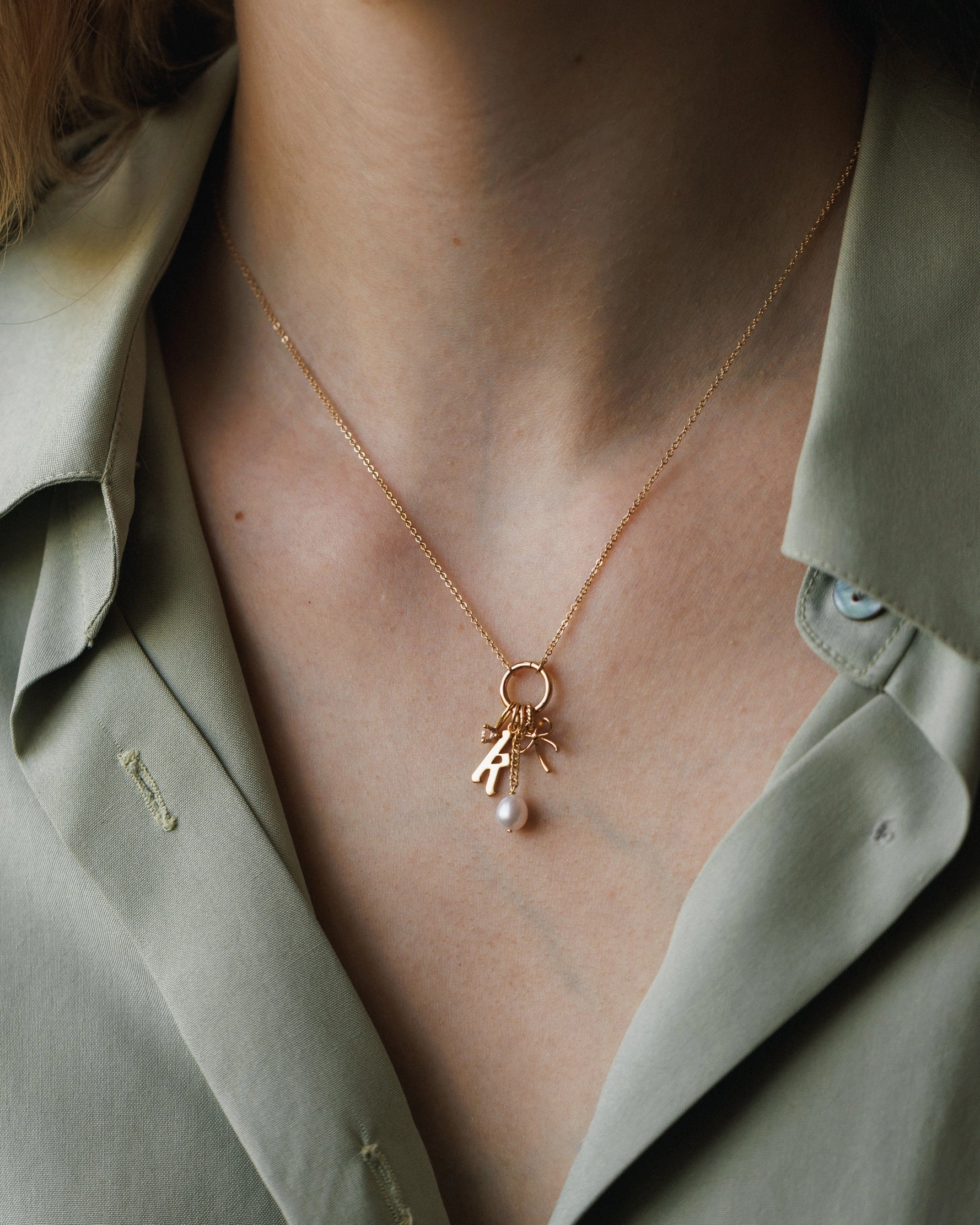 Fashion Appeal Suspended Pearl Charm