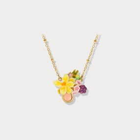 Sweet Grape Flower Necklace Creative Accent Signature Accent