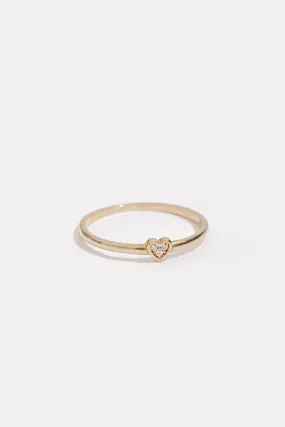 Sweetheart Ring Minimal Design Layered Mood