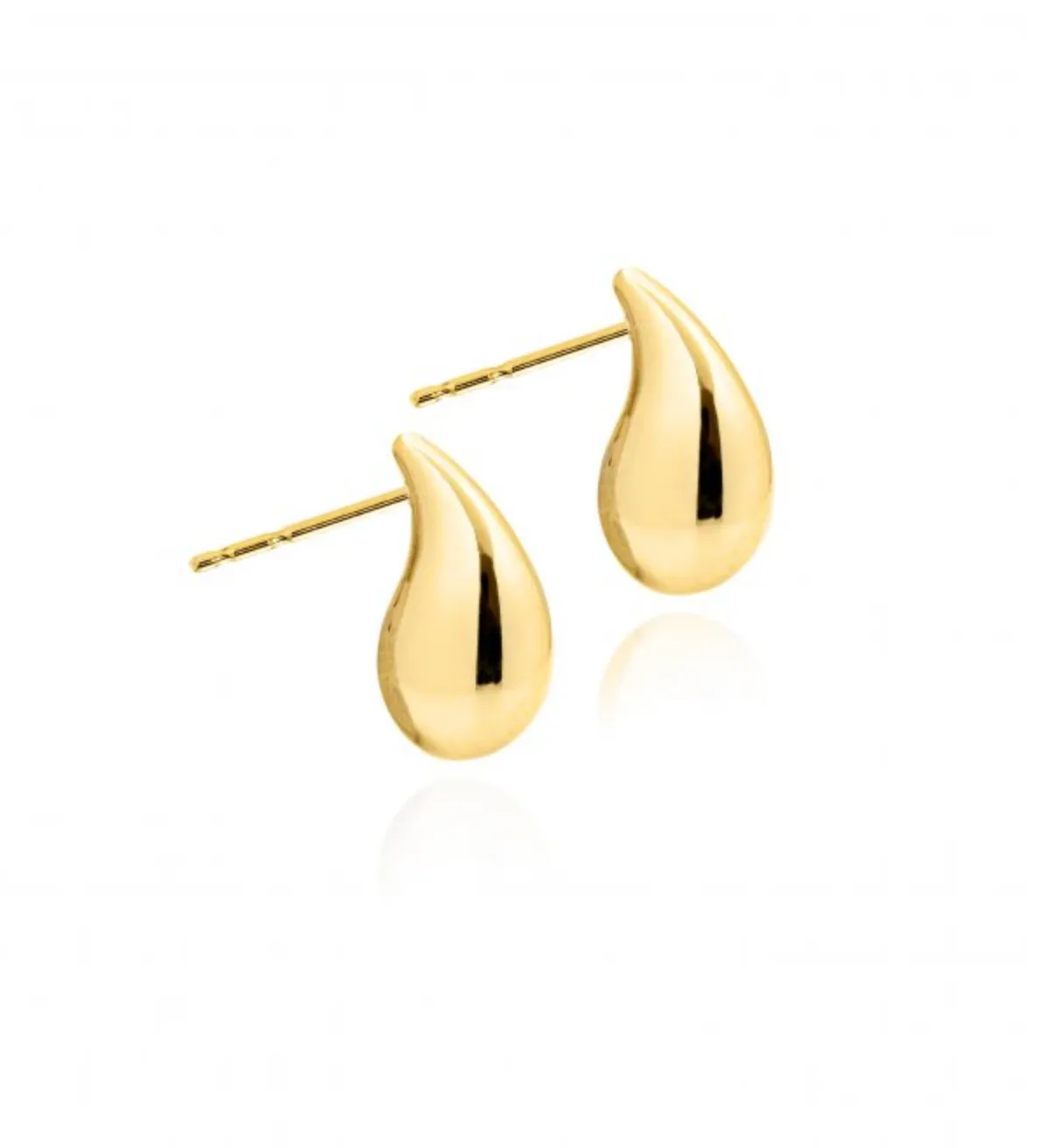 Graceful Line Tear Drop Studs