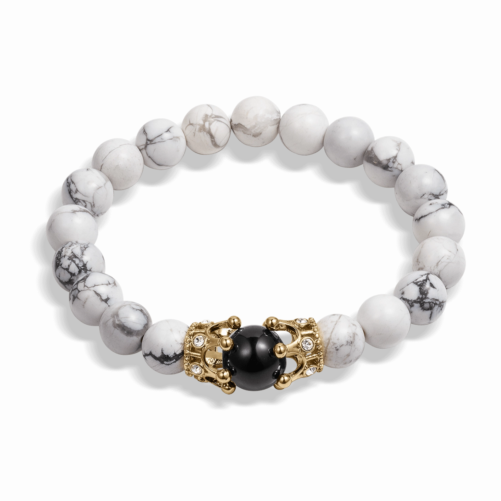 The Royal Howlite Bracelet Charming Shine