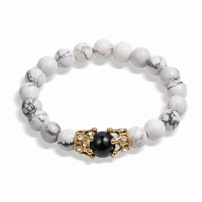 The Royal Howlite Bracelet Dazzle Factor