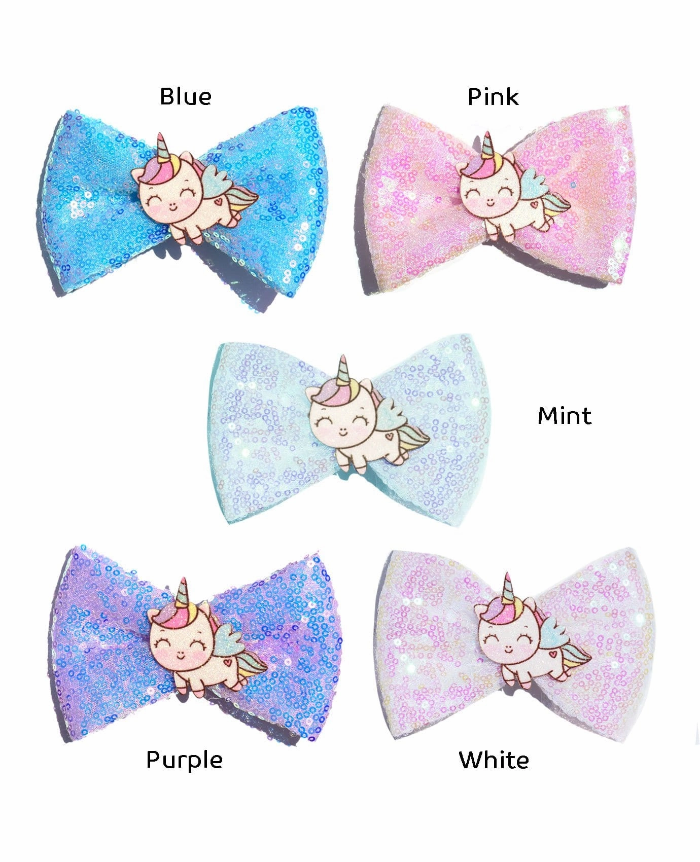 The Shiniest Unicorn Bow Precious Gemstones