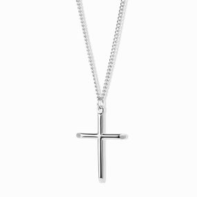 Editorial Look The Silver Cross Pendant - Essentials Collection
