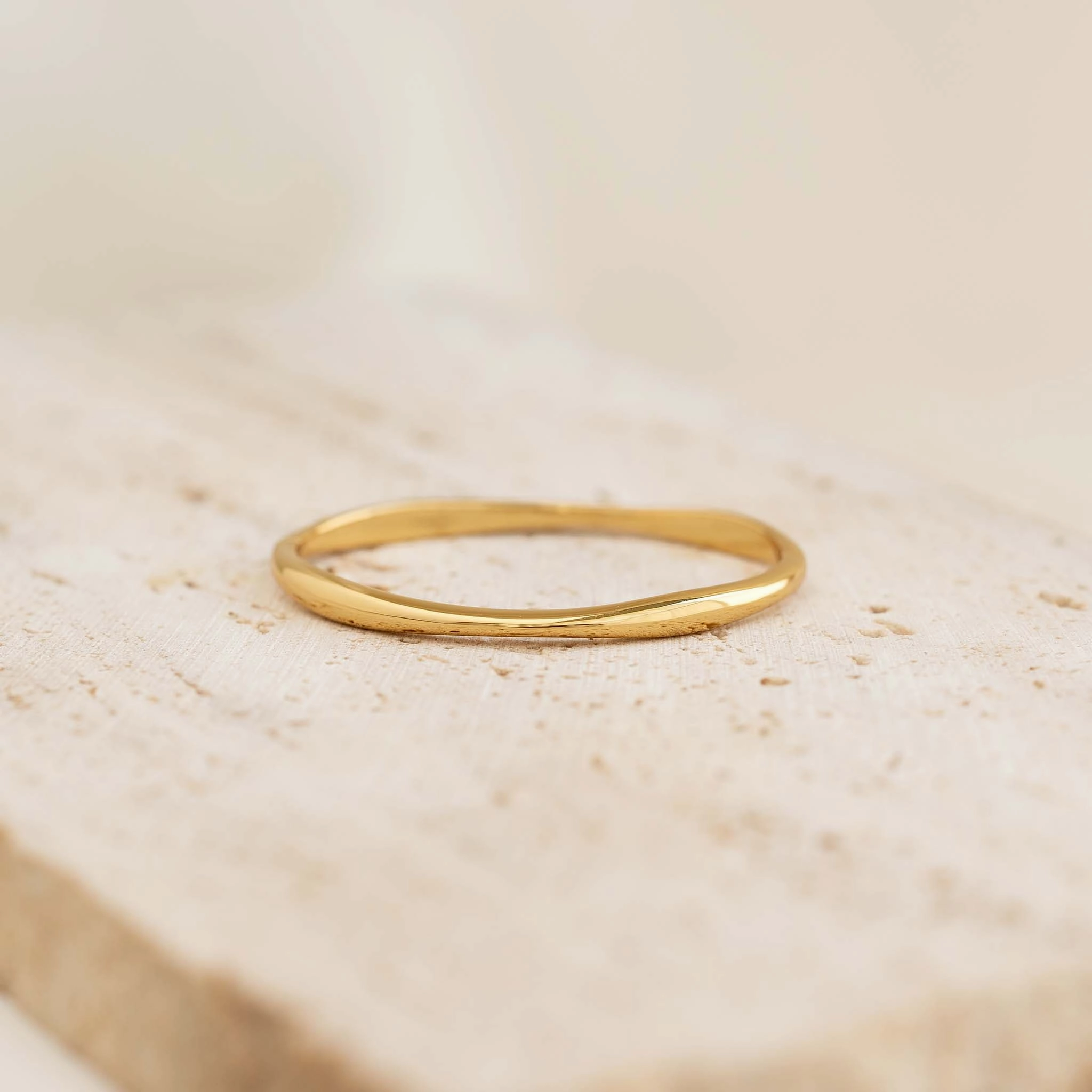 Gold Organic Bangle S - Aelia Custom Design Pieces