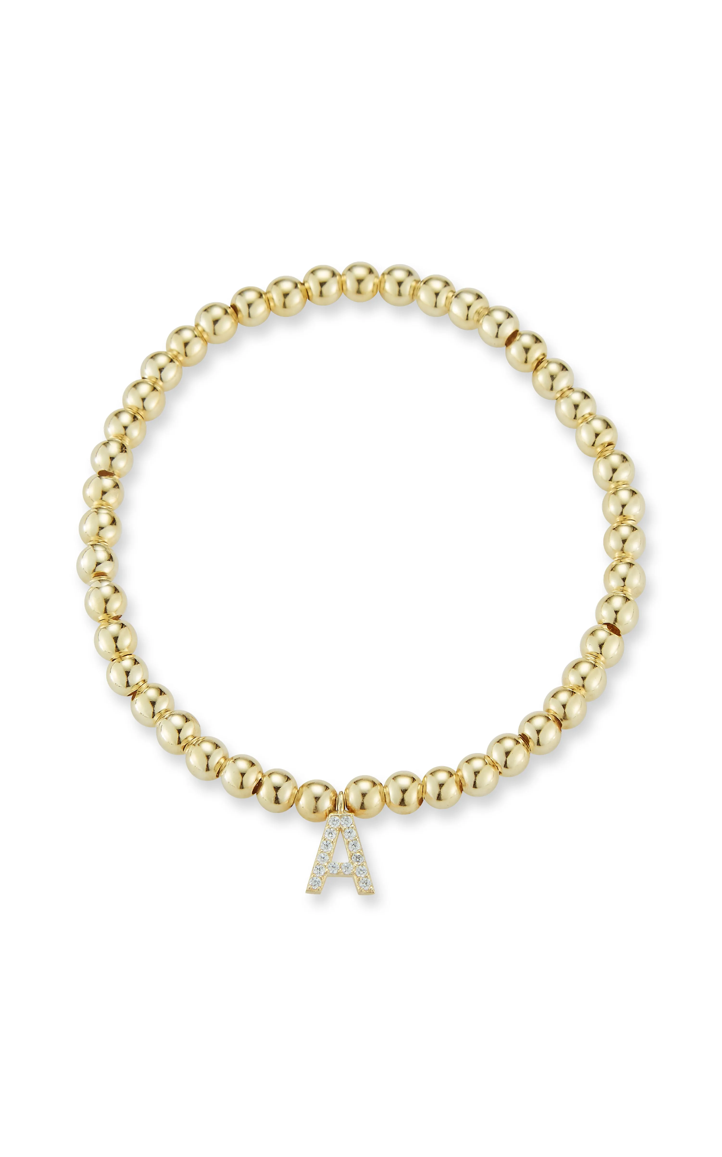 Tiny Uppercase Pav?? Initial Bracelet Novel Vision Enduring Blends