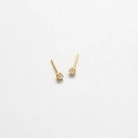 Shiny Craft Tiny Pearl Gold Studs